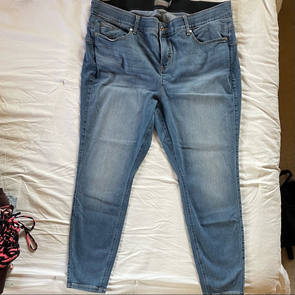 Torrid Blue Skinny Jeans